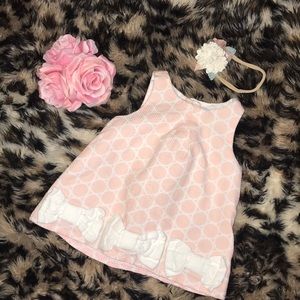 Baby Girl Pink Dress w/ Bows